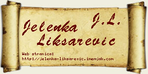 Jelenka Liksarević vizit kartica